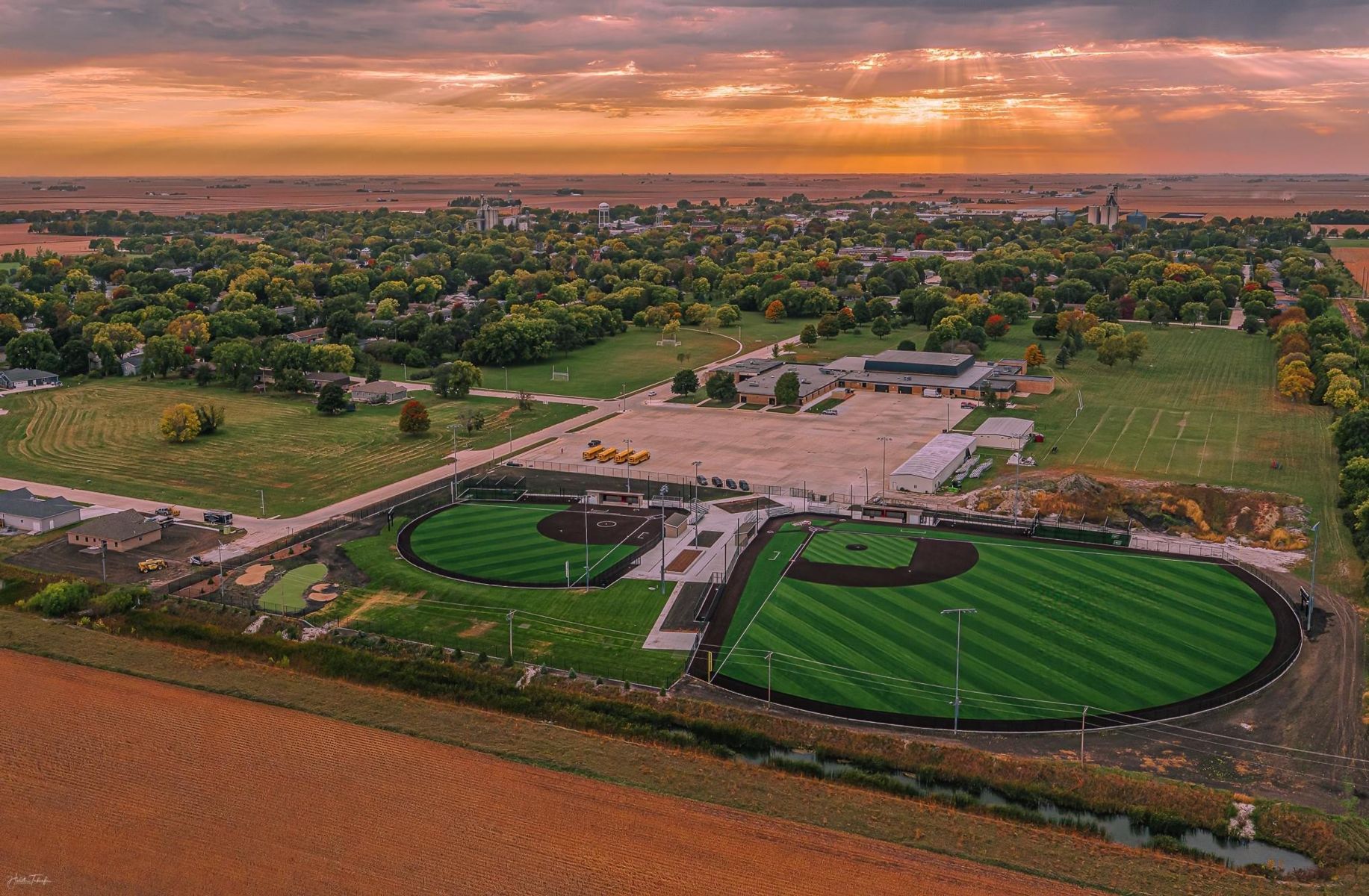 Clarion-Goldfield-Dows High School Sunset